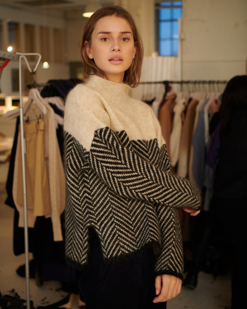 Norah | Maglione in cotone a collo alto