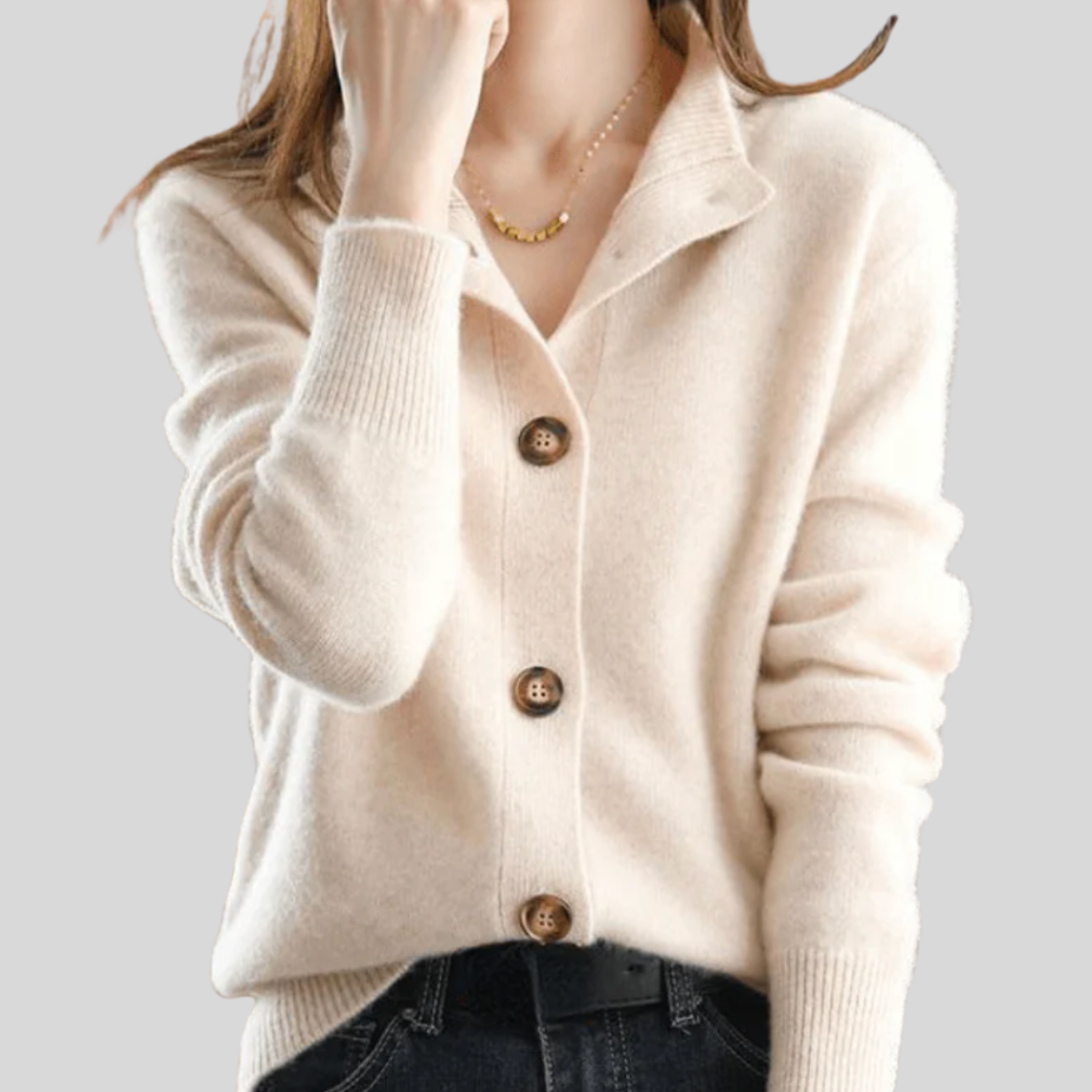 Claire | Cardigan in cashmere dallo stile retrò