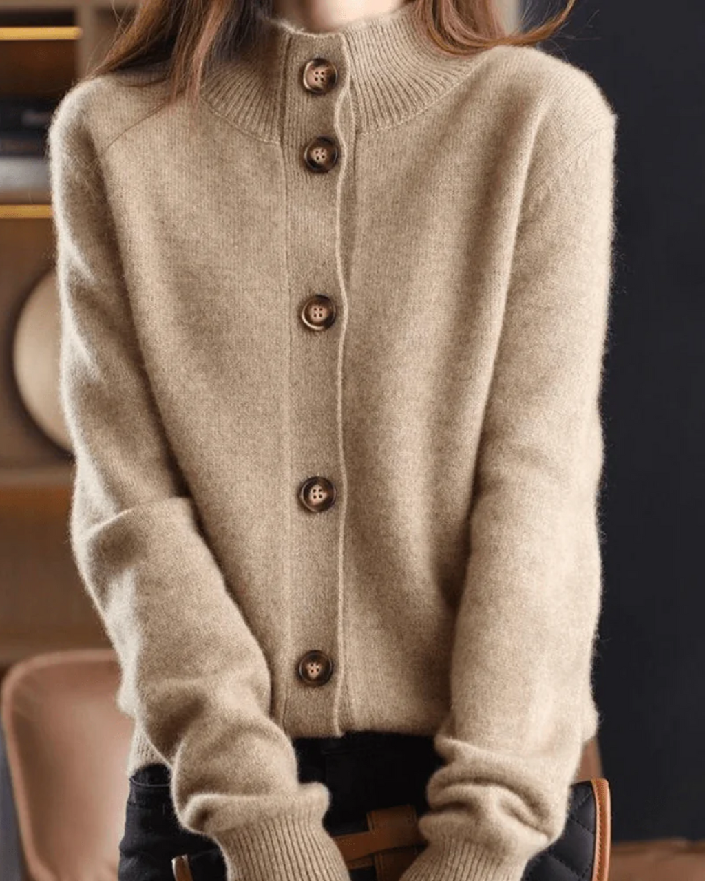 Claire | Cardigan in cashmere dallo stile retrò