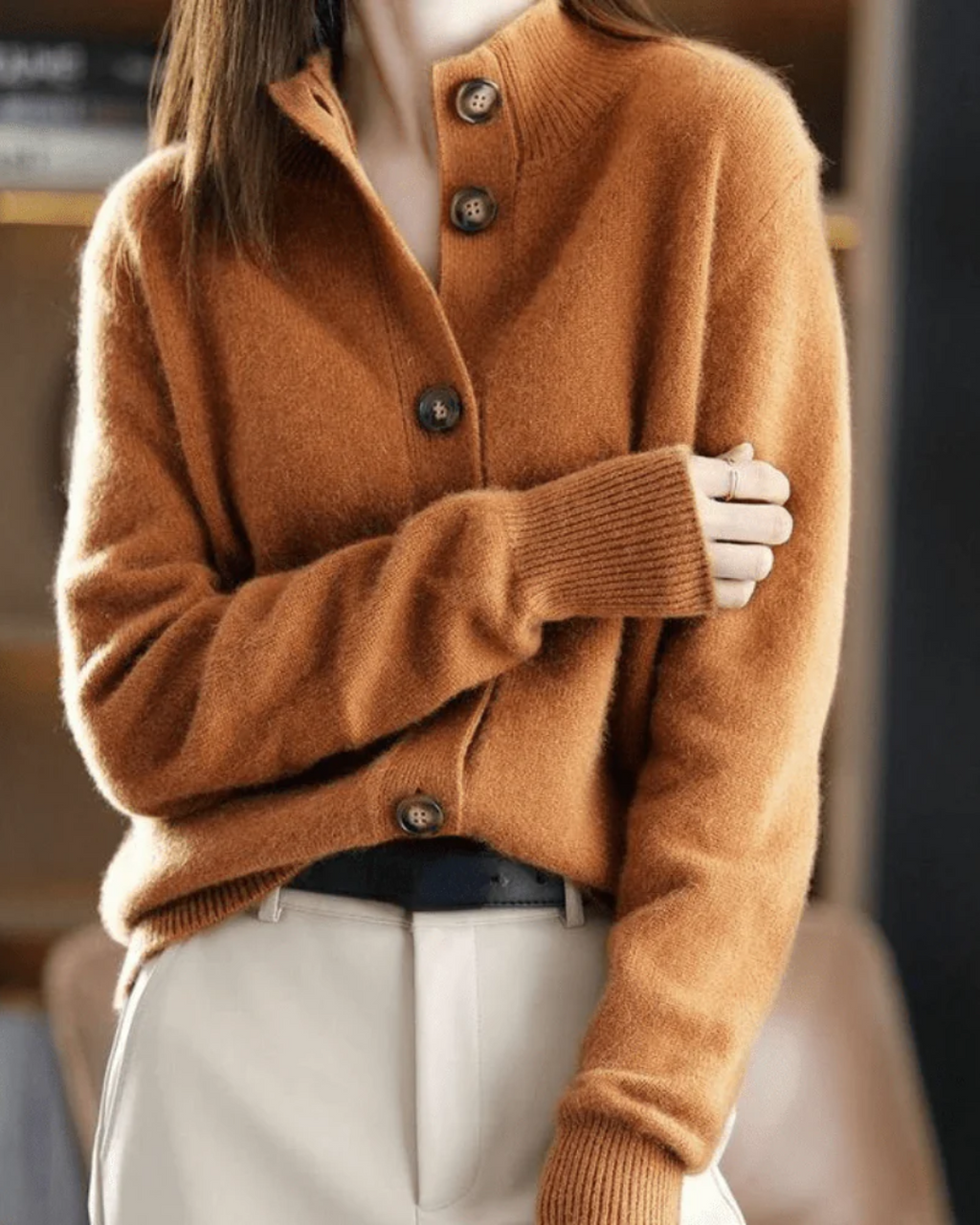 Claire | Cardigan in cashmere dallo stile retrò