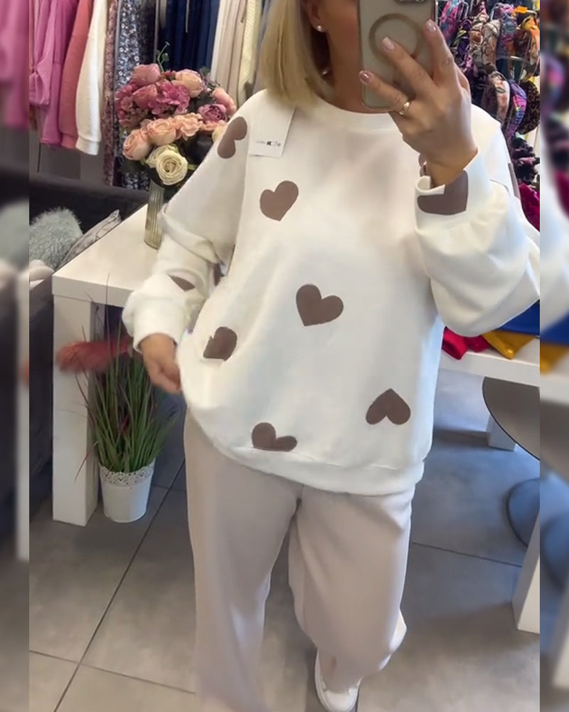 Mila | Maglione comodo con cuori
