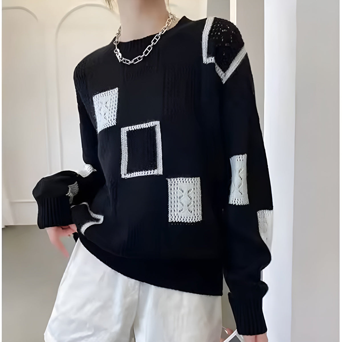 Alida | Maglione traforato alla moda