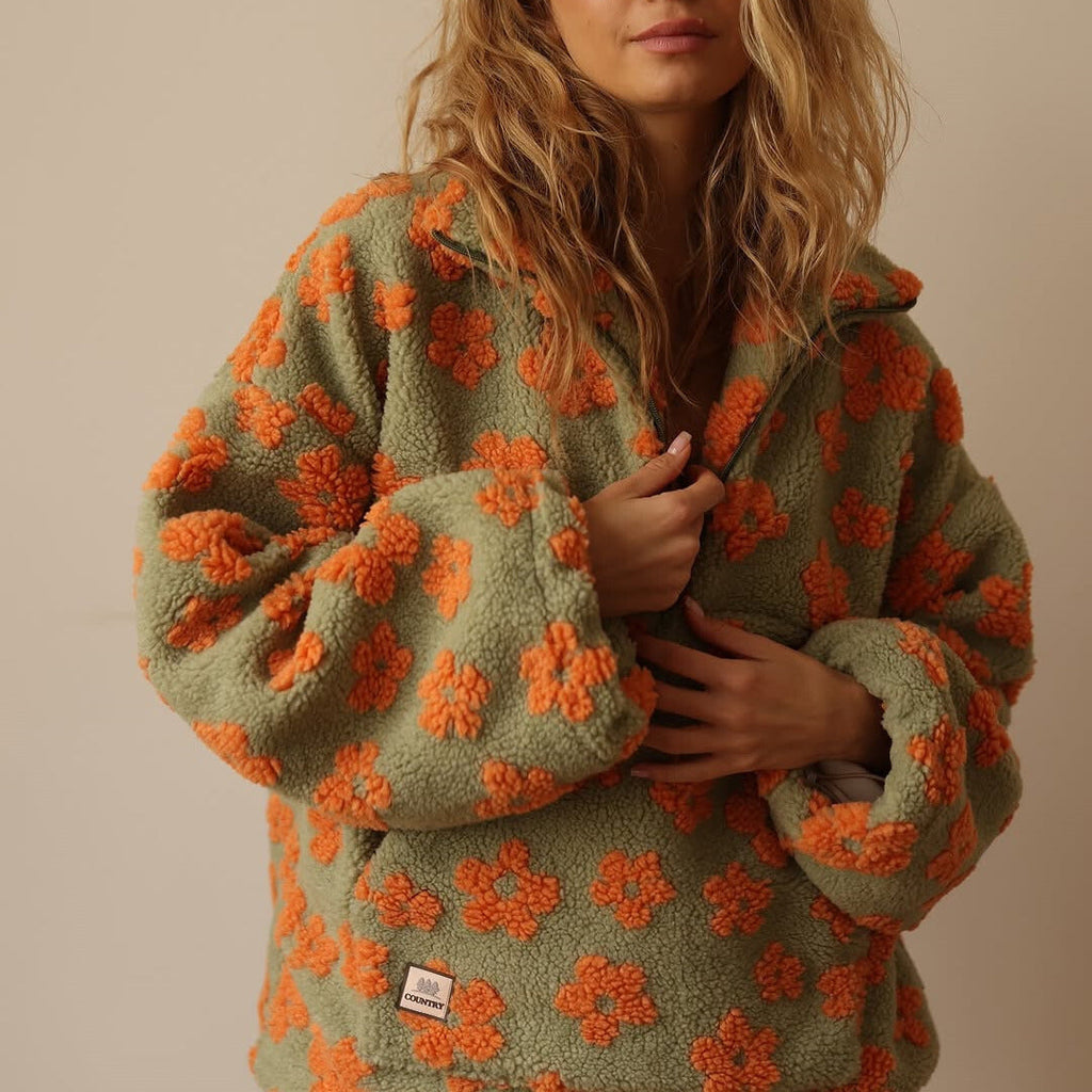Daisy | Felpa in pile morbido in stile boho