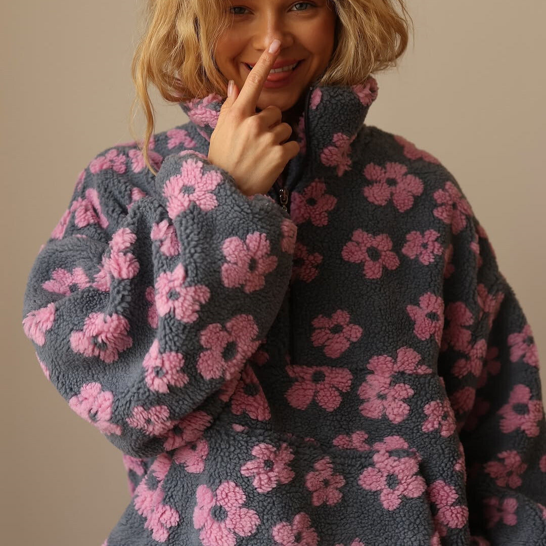 Daisy | Felpa in pile morbido in stile boho