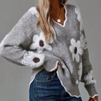 Thea | Maglione floreale elegante