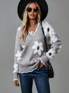 Thea | Maglione floreale elegante