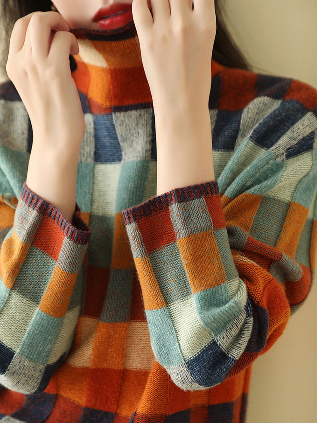 Caroline | Maglione elegante a collo alto