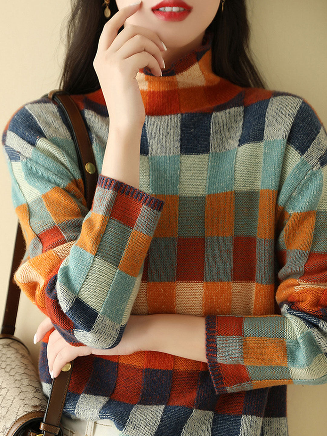 Caroline | Maglione elegante a collo alto