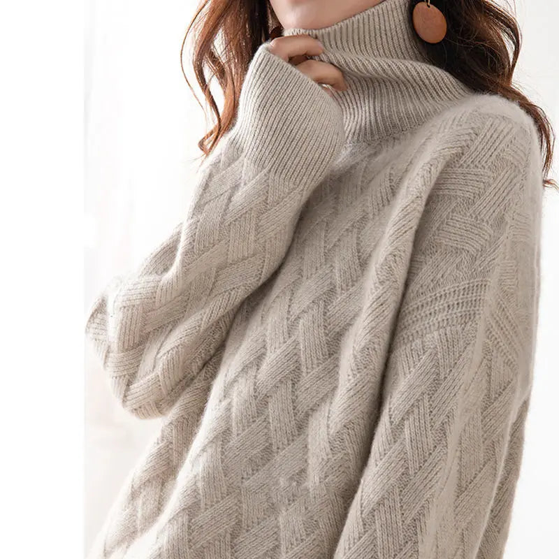 Cerise | Maglione autunnale di lusso a collo alto