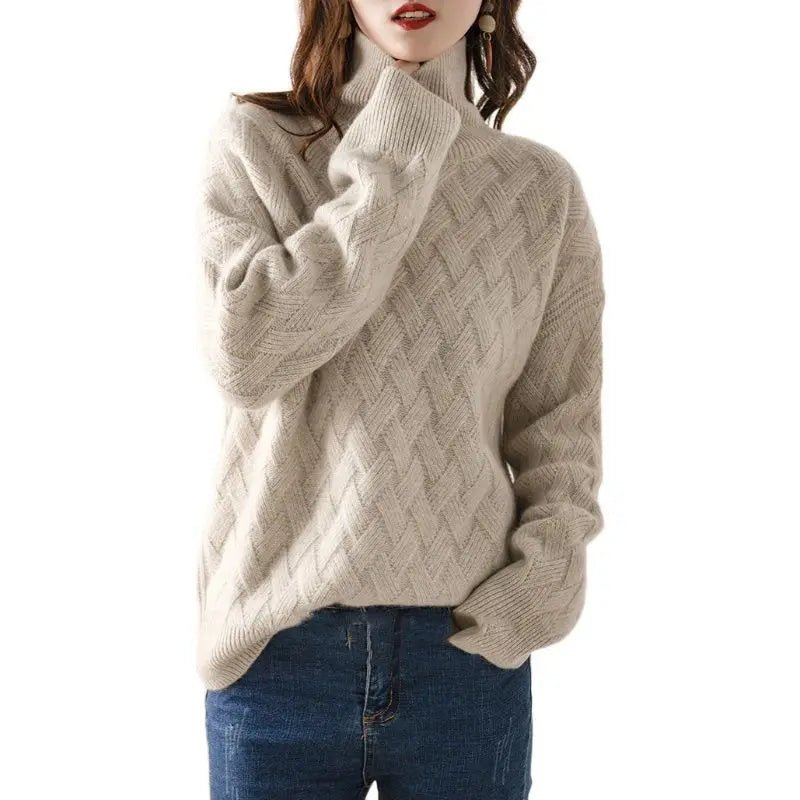 Cerise | Maglione autunnale di lusso a collo alto
