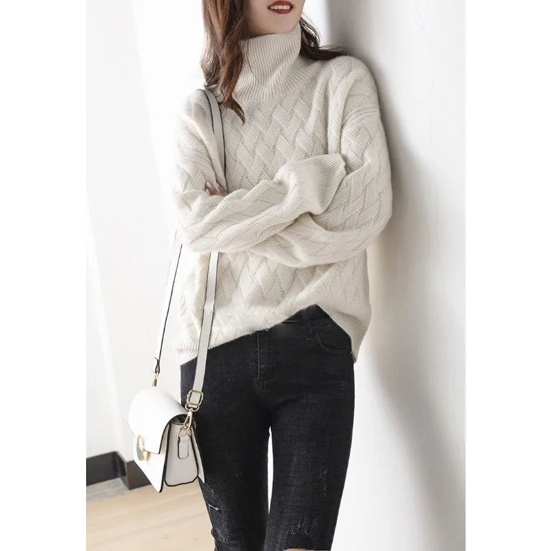 Cerise | Maglione autunnale di lusso a collo alto