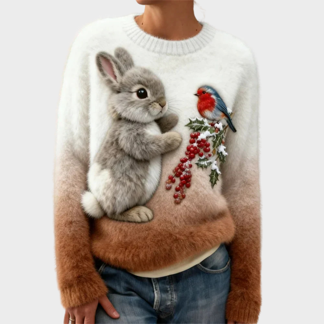 Luna | Maglione in peluche festivo