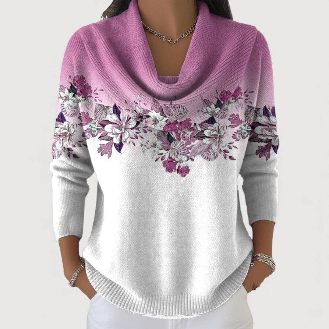 Alora | Maglione elegante floreale