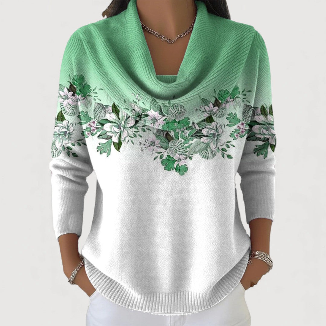 Alora | Maglione elegante floreale