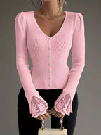 Elena | Maglione elegante con pizzo