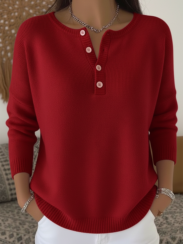 Sarah | Maglione Henley elegante