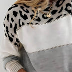 Pascaline | Felpa elegante con stampa leopardata