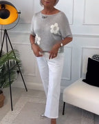 Daisy | Maglione floreale elegante