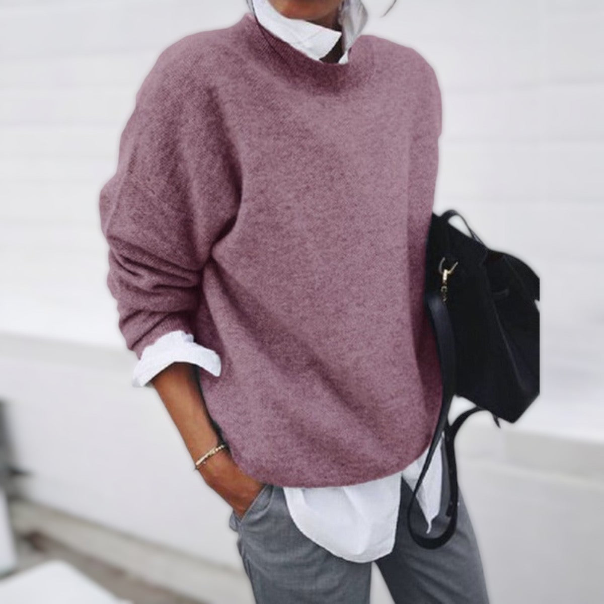 Jolanda | Maglione morbido e comodo in misto cashmere