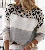 Lela | Maglione audace con stampa leopardata