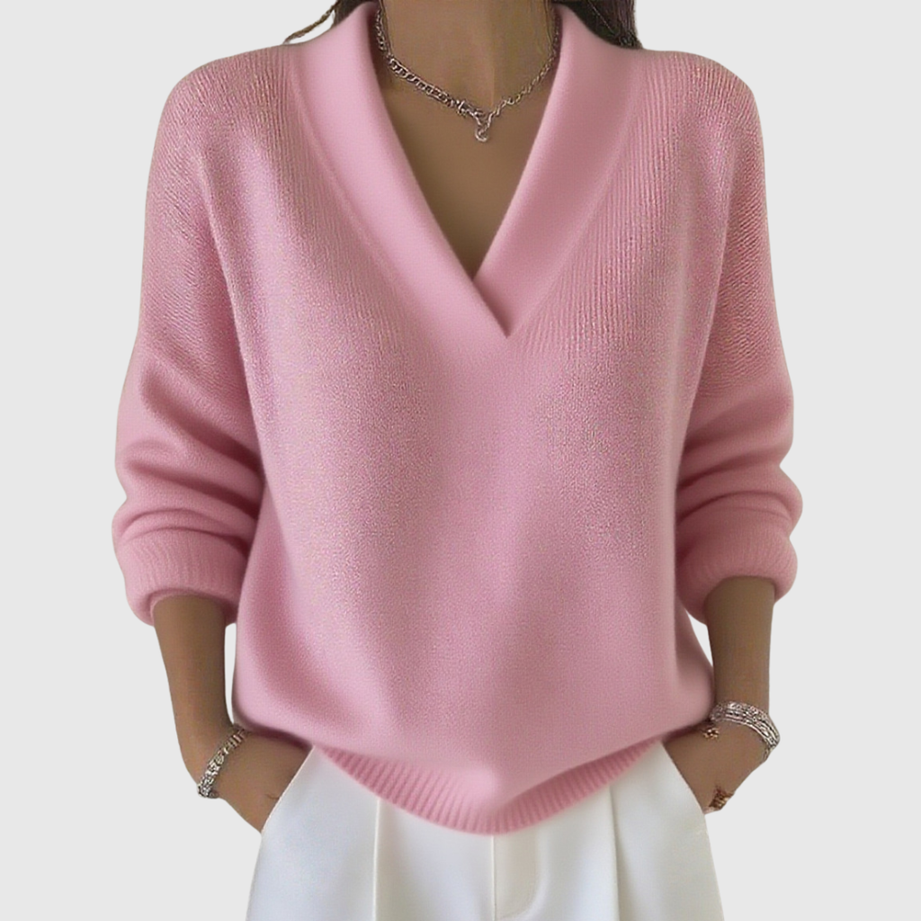Faye | Maglione morbido con scollo a V e vestibilità comoda