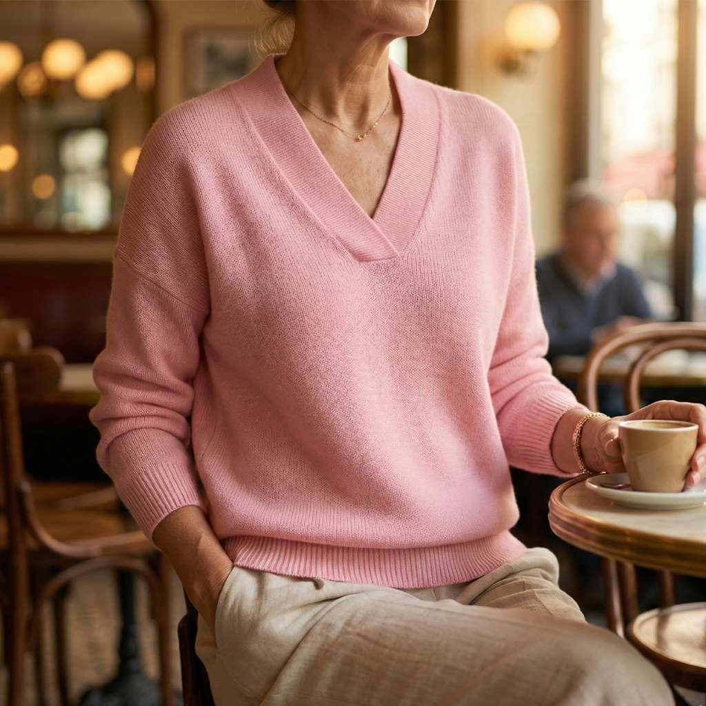 Faye | Maglione morbido con scollo a V e vestibilità comoda