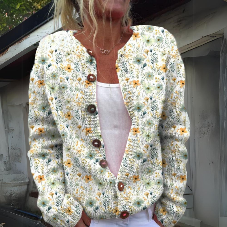 Amelie | Cardigan floreale elegante