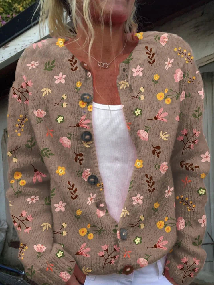 Amelie | Cardigan floreale elegante