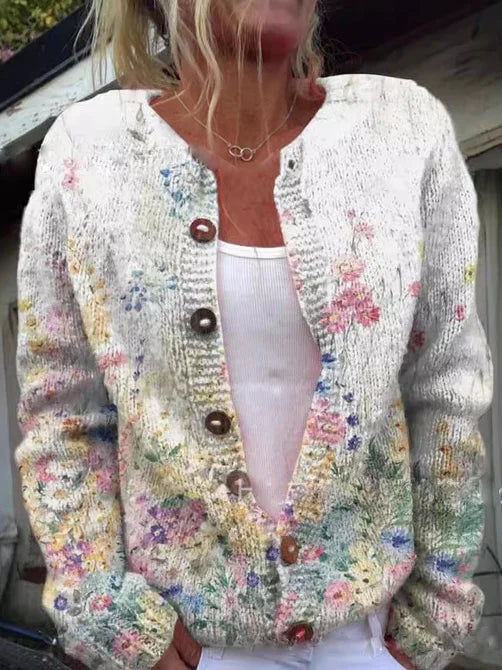 Amelie | Cardigan floreale elegante