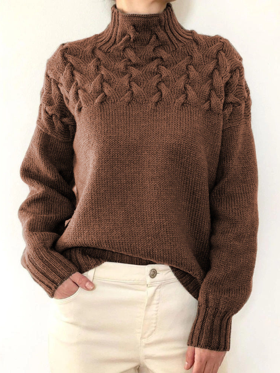 Elena | Maglione a collo alto caldo
