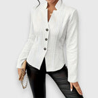 Loretta | Cardigan testurizzato con bottoni frontali