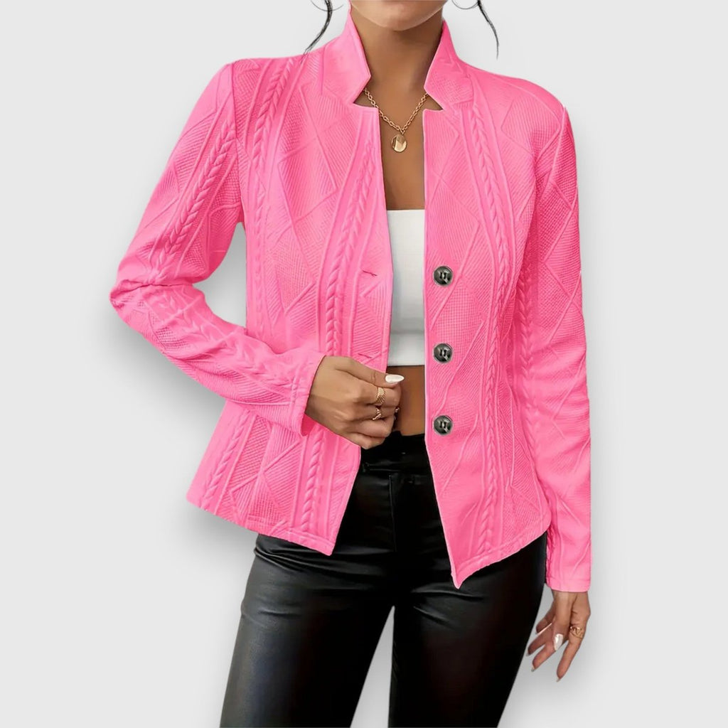 Loretta | Cardigan testurizzato con bottoni frontali