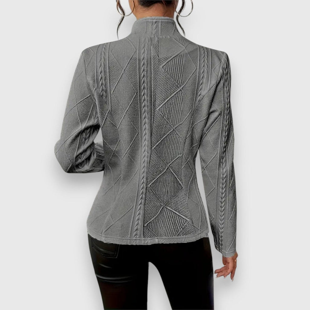 Loretta | Cardigan testurizzato con bottoni frontali