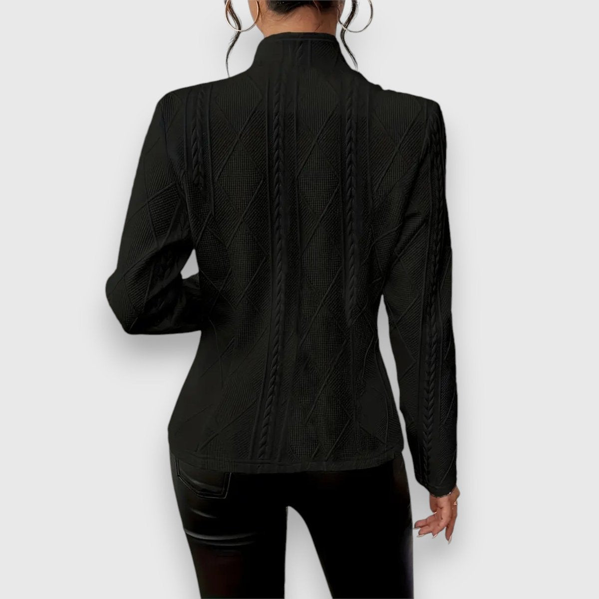Loretta | Cardigan testurizzato con bottoni frontali