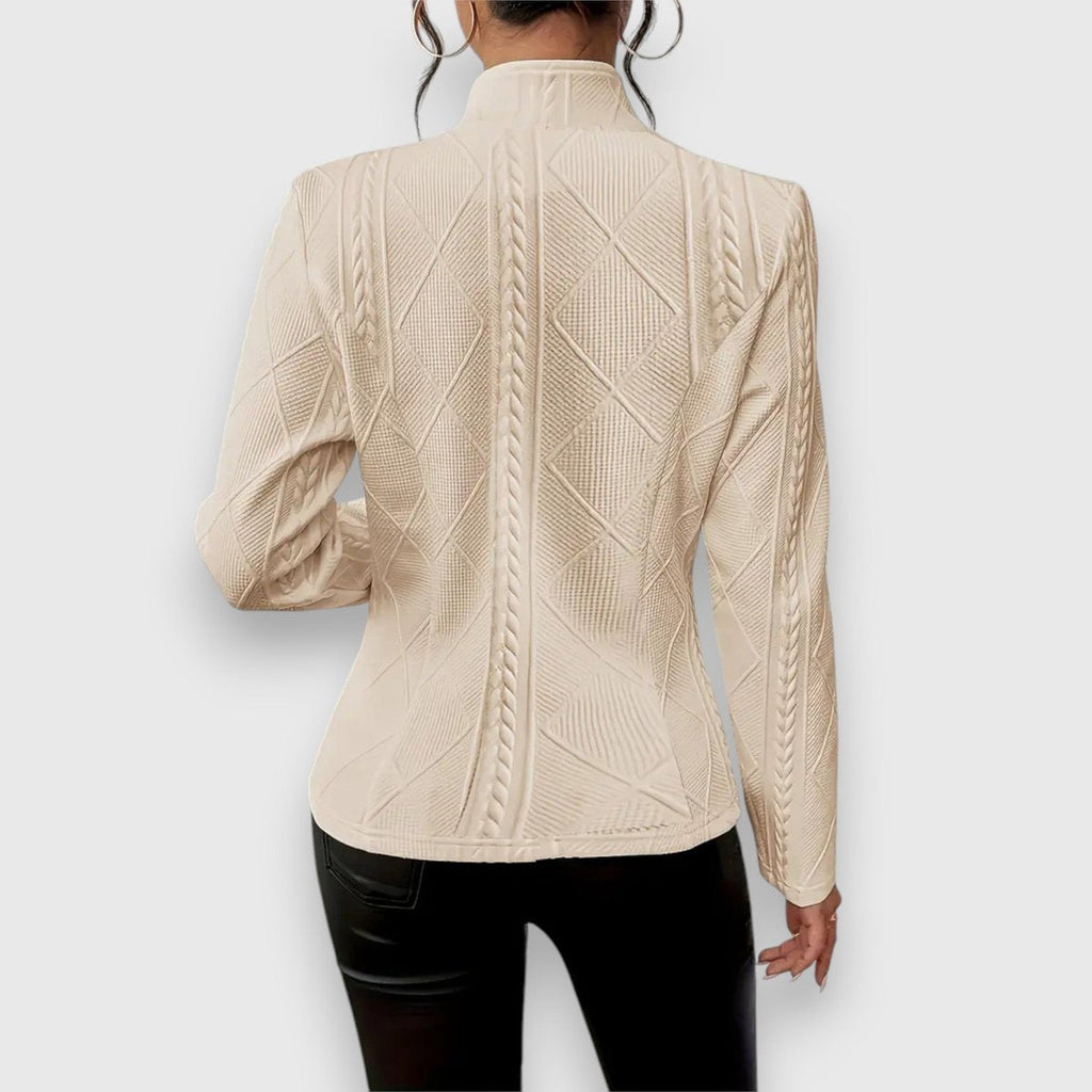 Loretta | Cardigan testurizzato con bottoni frontali
