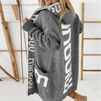 Rosabel | Cardigan in maglia con cappuccio e apertura frontale