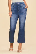 Dear Scarlett Dark Denim Kick Flare Zenim