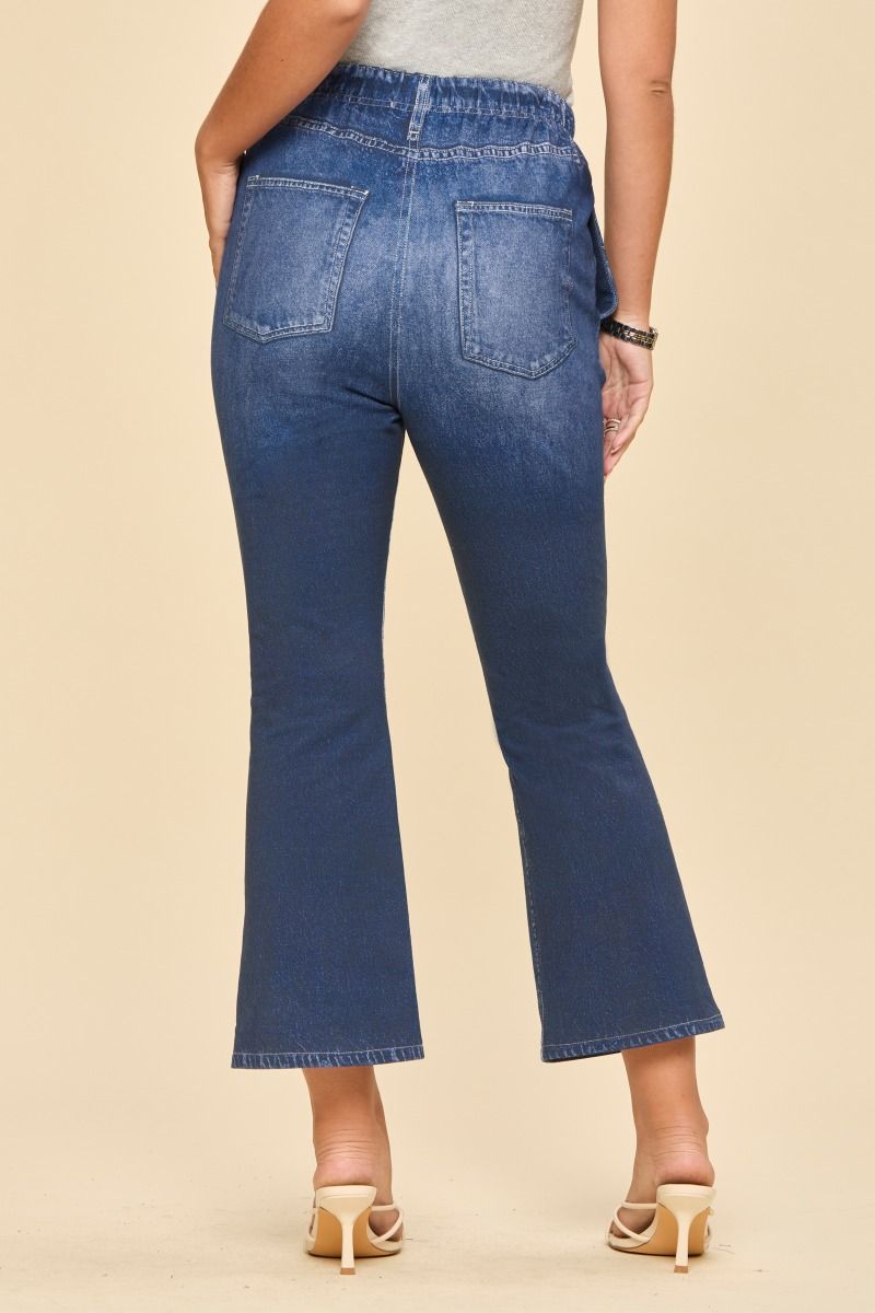 Dear Scarlett Dark Denim Kick Flare Zenim