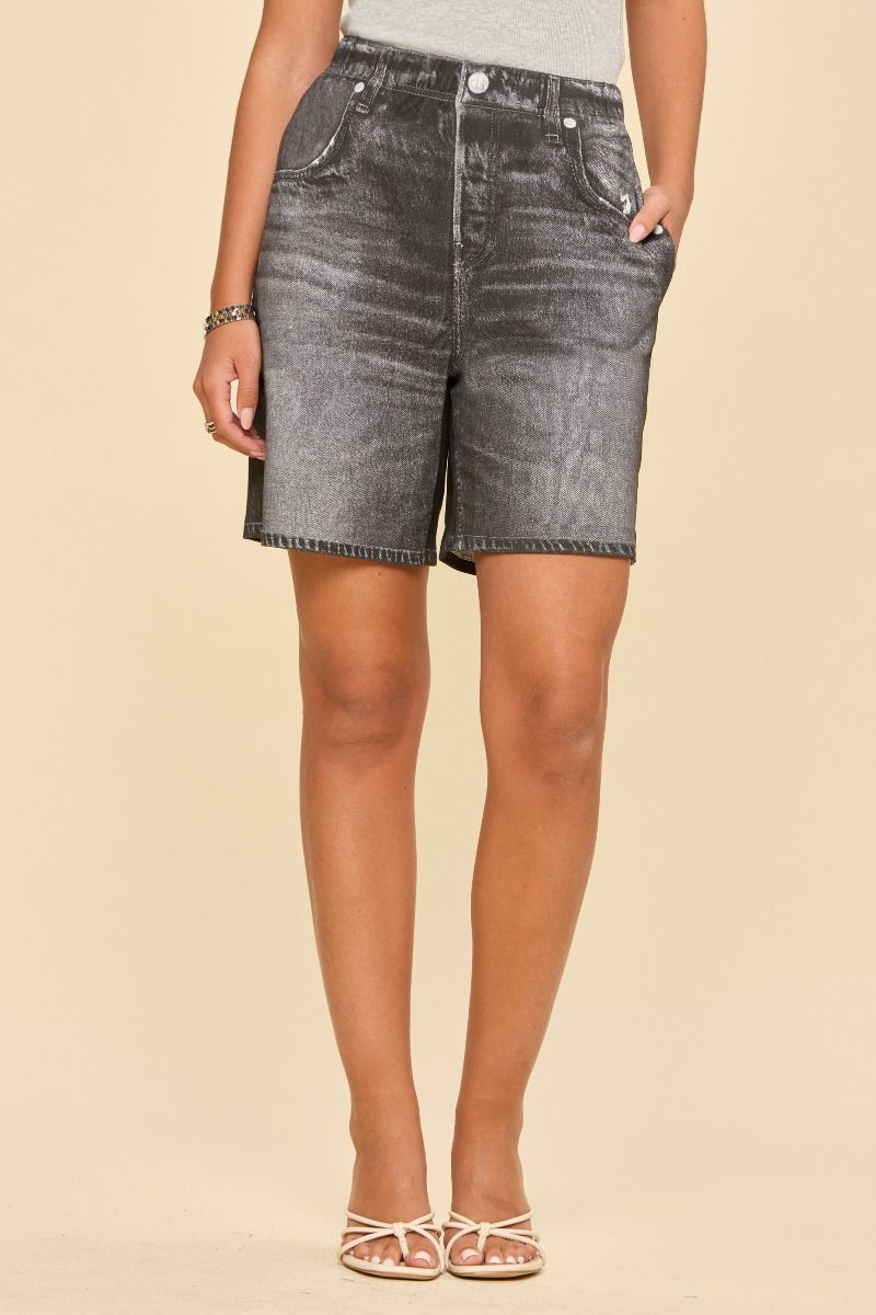 Dear Scarlett Charcoal Zenim Shorts
